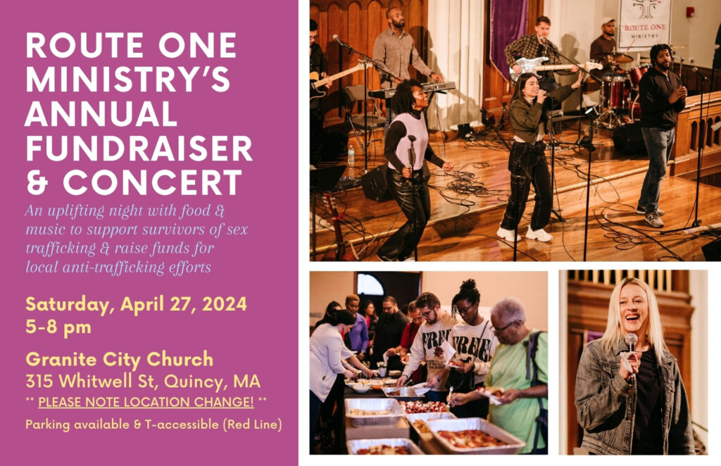 Promo images for Route One Ministry's Annual Fundraiser and Concert on April 27, 2024